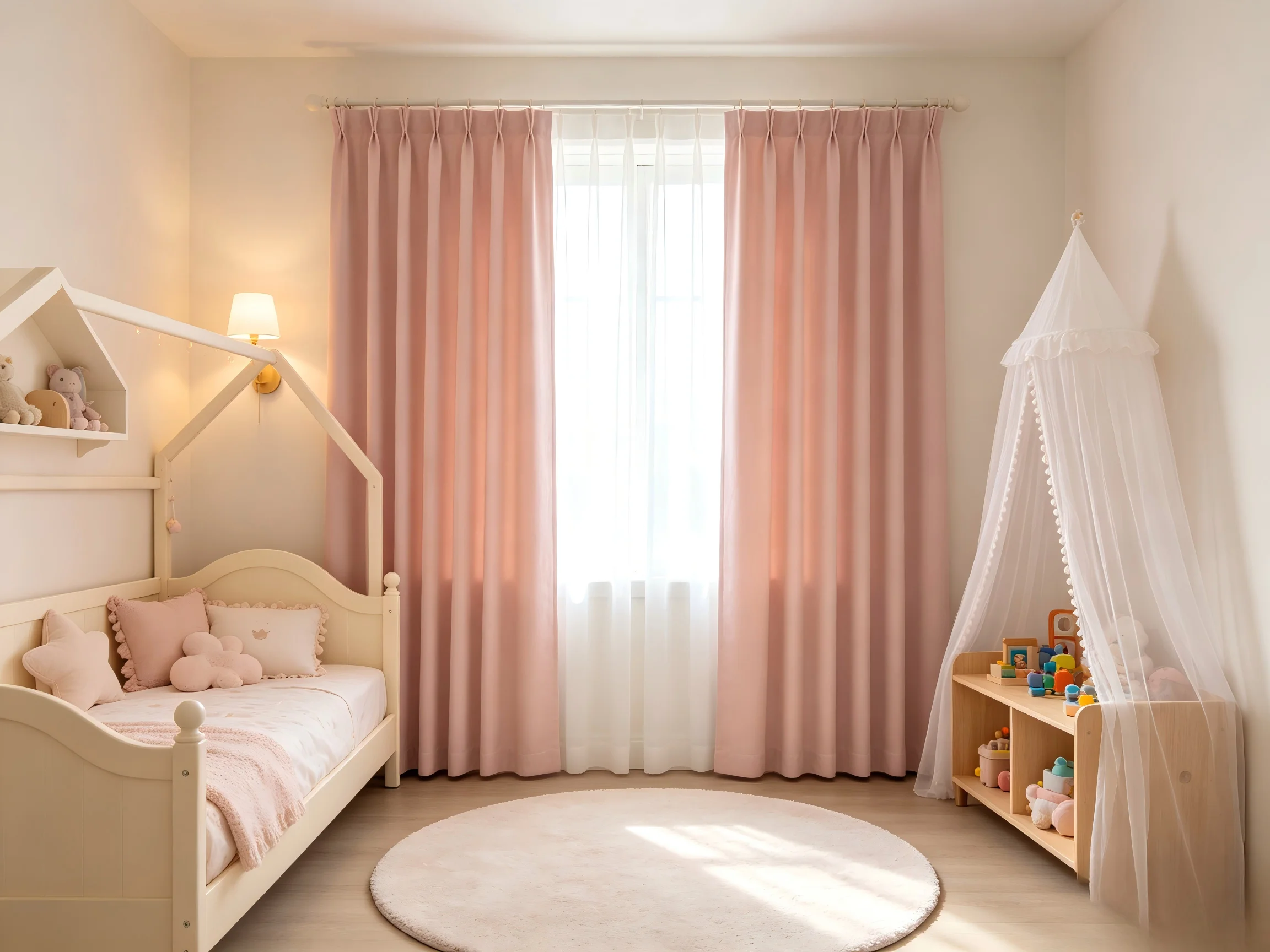 200112   Mist powder blackout curtain  Soft children's room