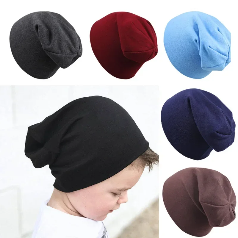 2pcs New Baby Hat Soft  Cotton Newborn Bonnet Warm AccessoriesScarf Set Boys Girls Hip Hop Cap Autumn Winter Newborn