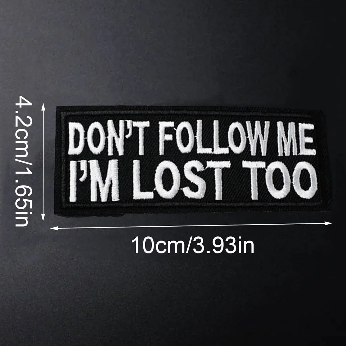 1 single vibrant black embroidered patch - easy to iron or sew with DIY crafts and design self-adhesive stickers
