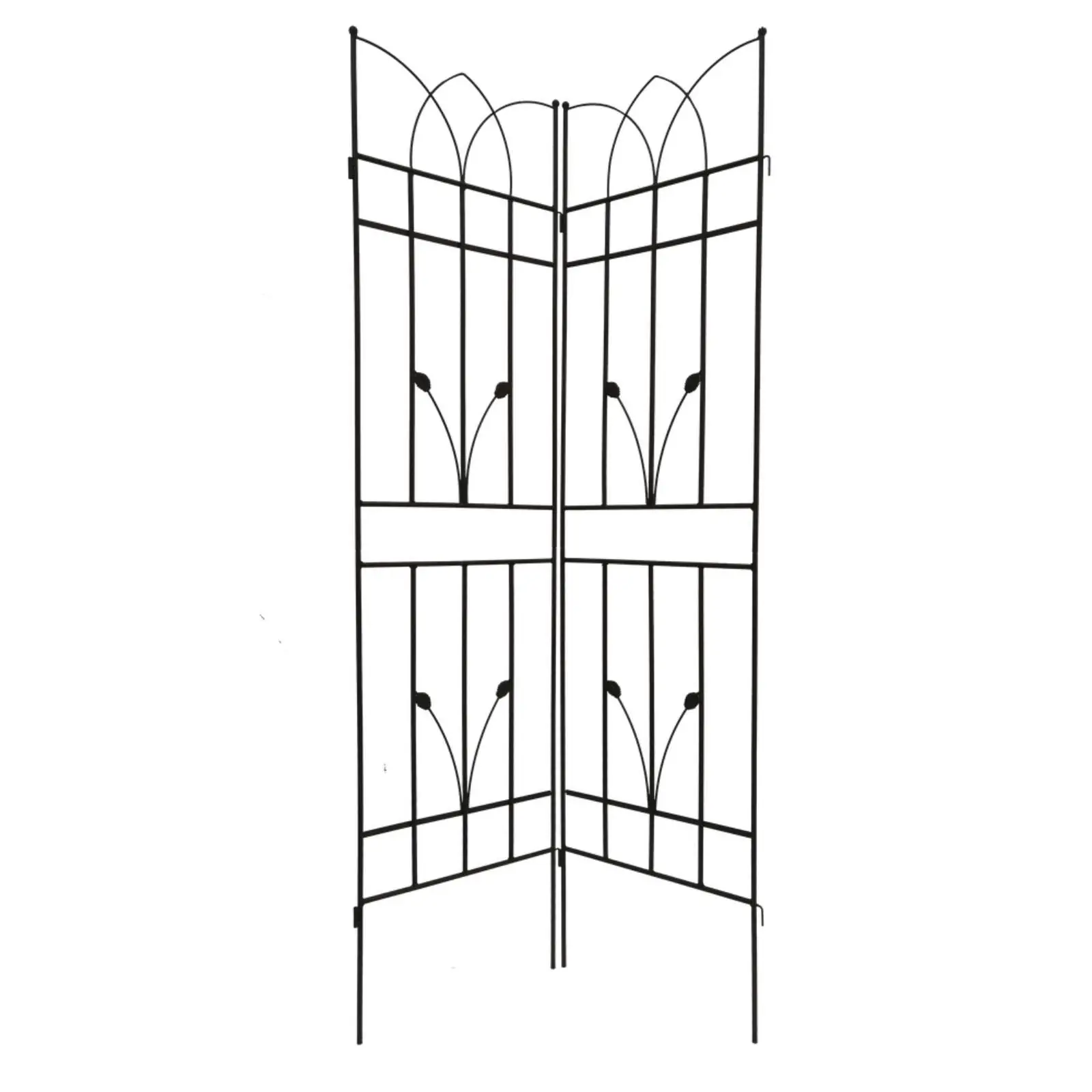

2 Pack Metal Garden Trellis 71" x 17.7" Rustproof Trellis for Climbing