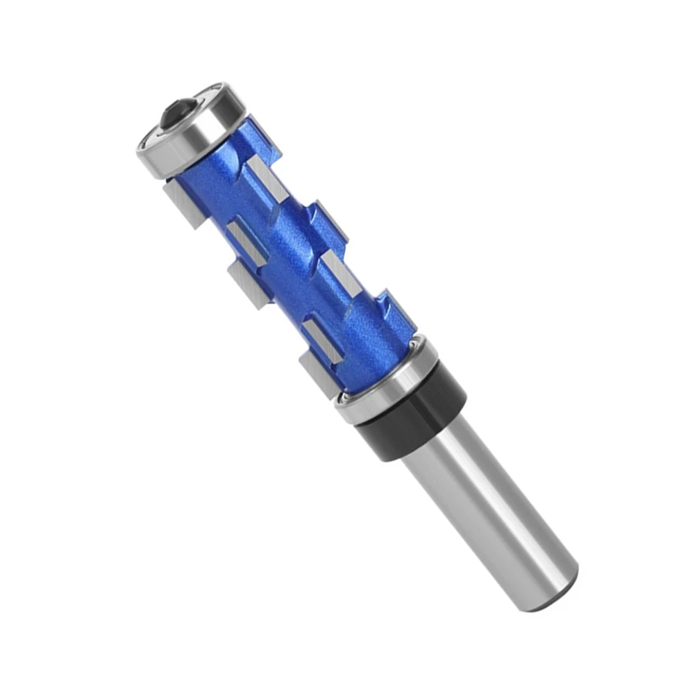 Flush Trim Router Bit With Dual Bearings Spiral For Woodworking CNC Engraving And For Edge Trimming Tool