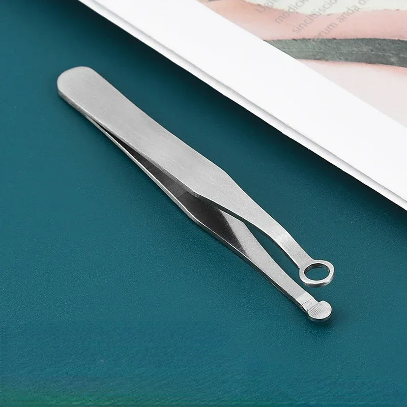 Universal Nose Hair Trimming Tweezers Stainless Steel Eyebrow Nose Hair Cut Manicure Facial Trimming Makeup Scissors Trimmer