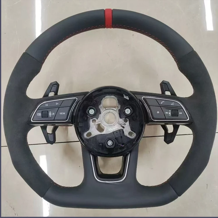

Old to New for Alcantara Leather Steering Wheel for Audi A4 TT Mk1 A6 C7 Q3 Q5 VW Jetta CC GTI GLS Sports Styled Model