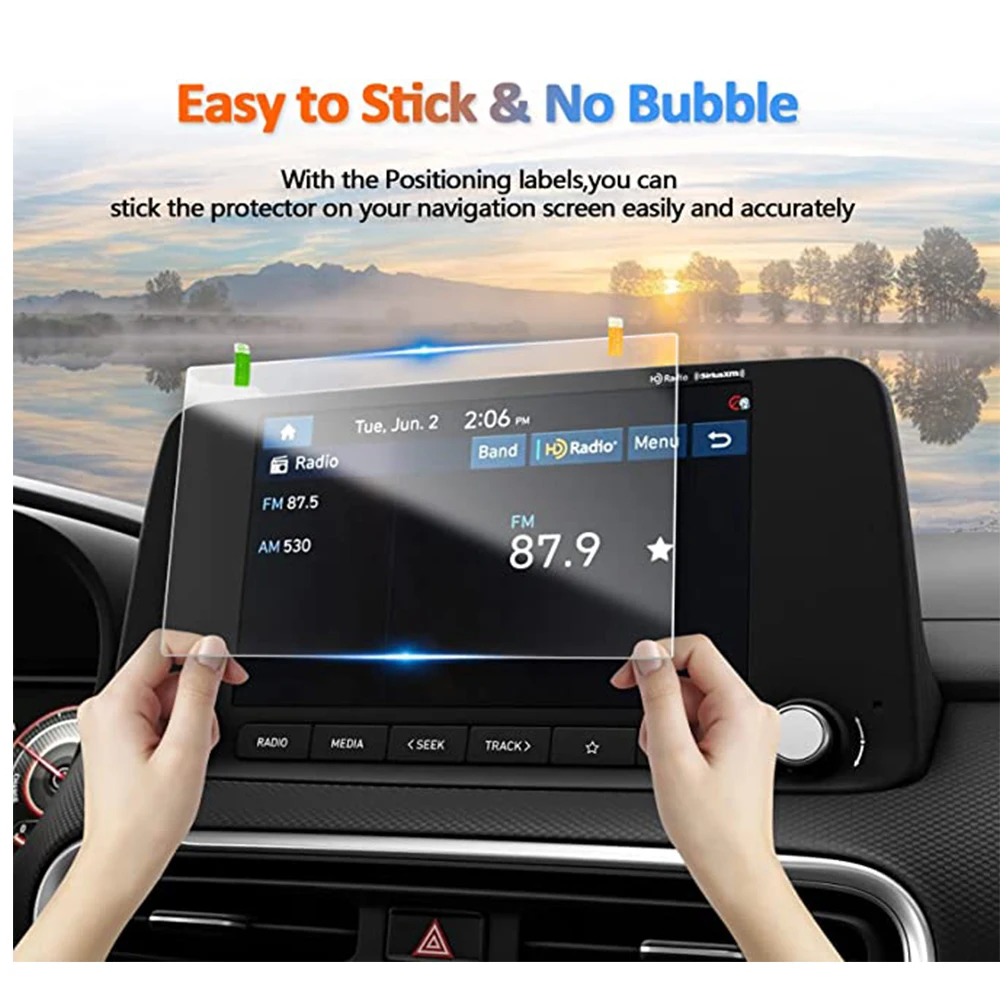 For Hyundai Kona  / Kona EV 2022 2023 8INCH CAR lcd Navigation Tempered glass Touch Screen Protective film