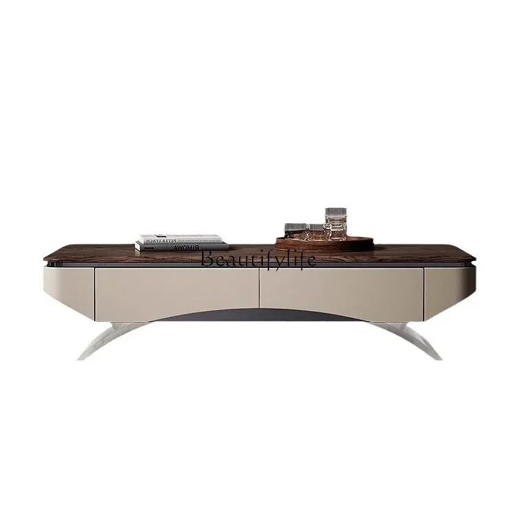 

North American black walnut coffee table modern simple light luxury high-end walnut coffee table