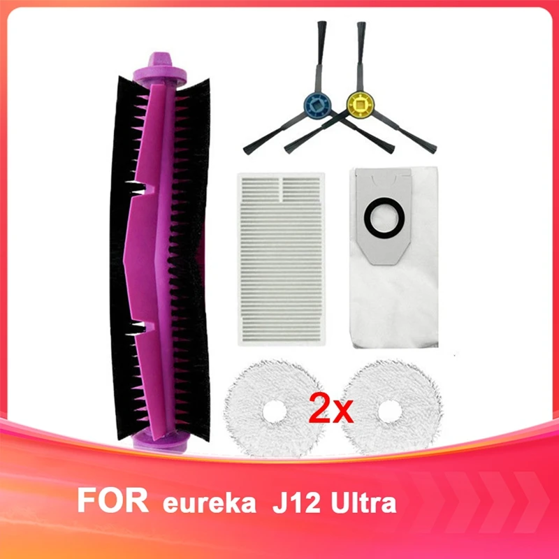 

ABUD-For Eureka Robot Vacuum Cleaner Accessories J12 Ultra Robot Vacuum Cleaner Accessories Cleaner Replacement Kit