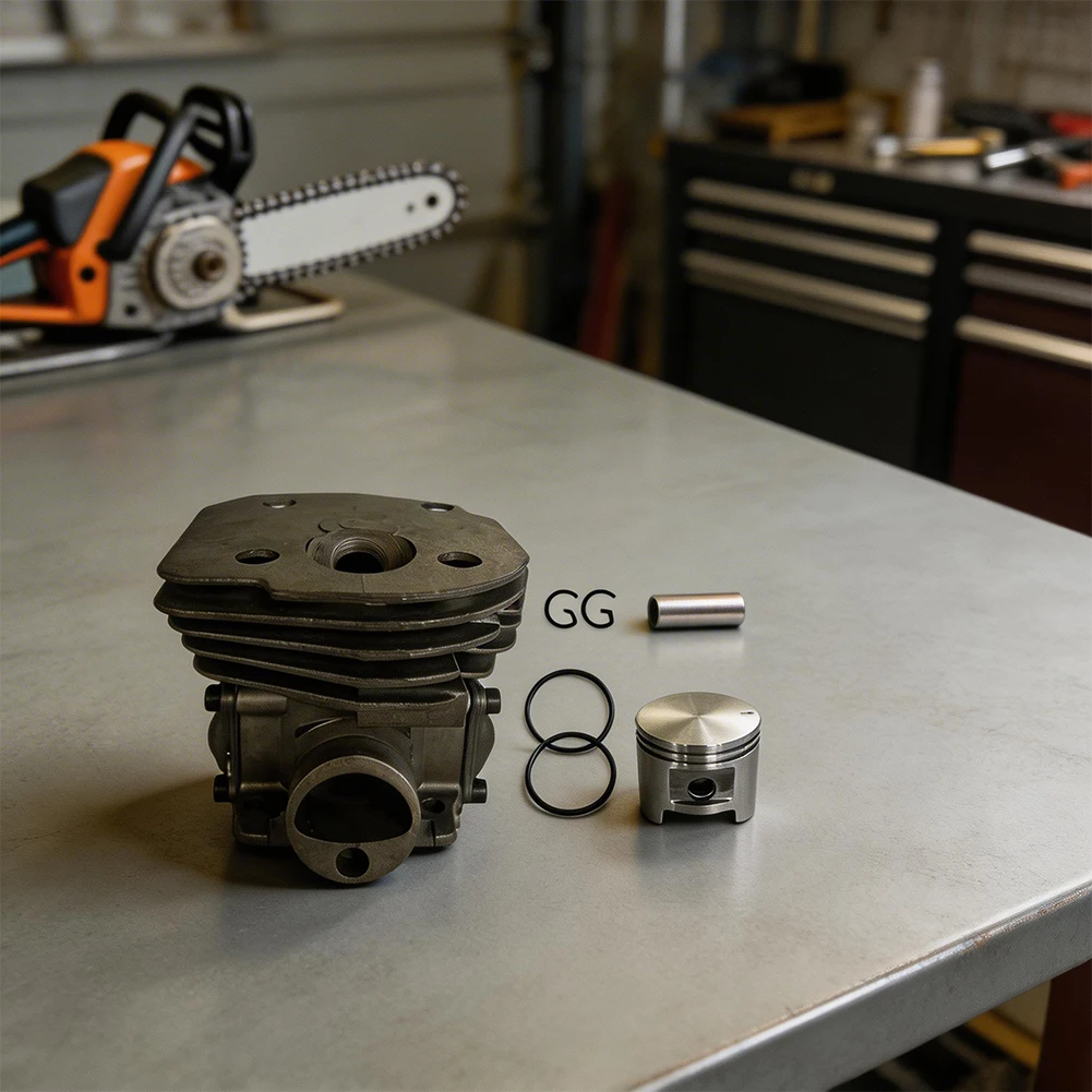 45mm Cylinder Kit For Husqvarna= 346XP 353 Chainsaw Parts 537253102 537253104 Piston=Assembly Replacement High Performance Metal