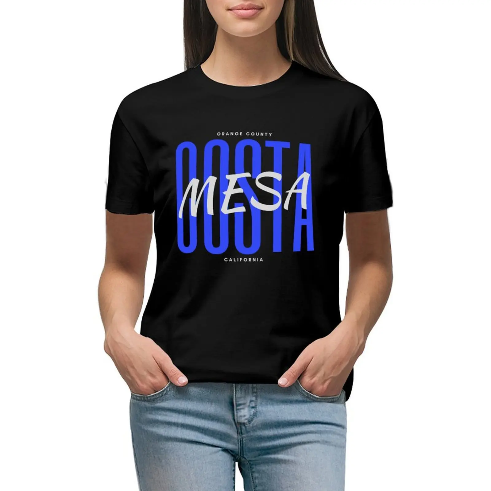 Costa Mesa - California T-shirt Short sleeve tee Aesthetic clothing korean fashion new edition t shirts for Women