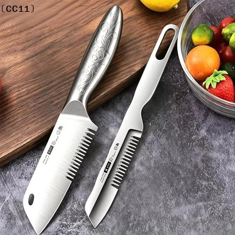 Stainless Steel Chopped Green Onion Knife Multifunction Kitchen Herb Cutter Food Speedy Chopper Green Onion Kitchen Access〔CC11〕