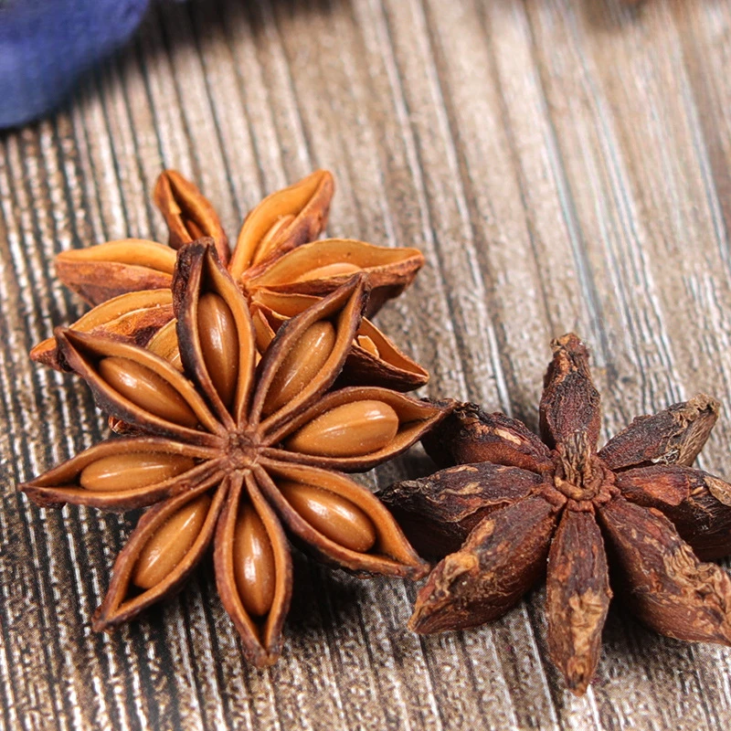 High Quality Natural Dried Star Anise Kitchen Seasoning Incense Supplies Home Wedding Candle  Material Garden Livingroom Decor