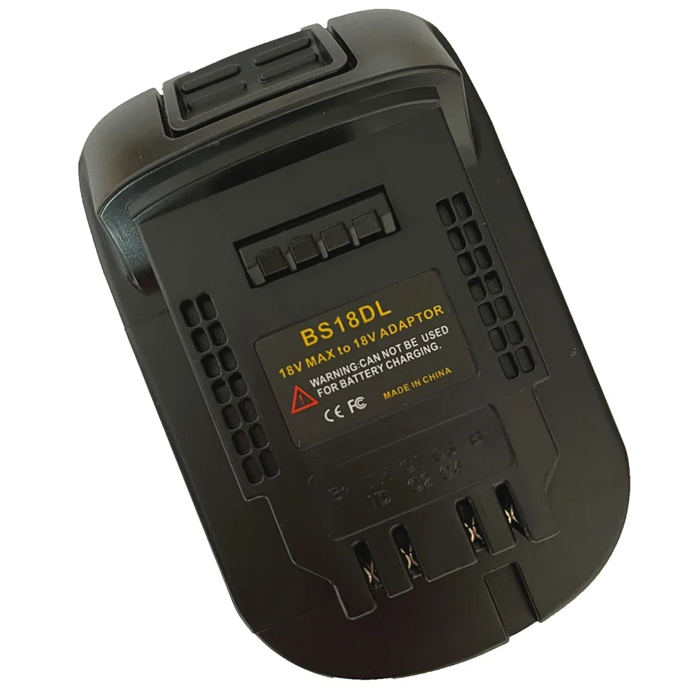 conversor de adaptador de bateria bs18dl para bateria de litio bosch 18v conversao para ferramenta de broca de bateria de litio dewalt 18v 20v dcb200 01