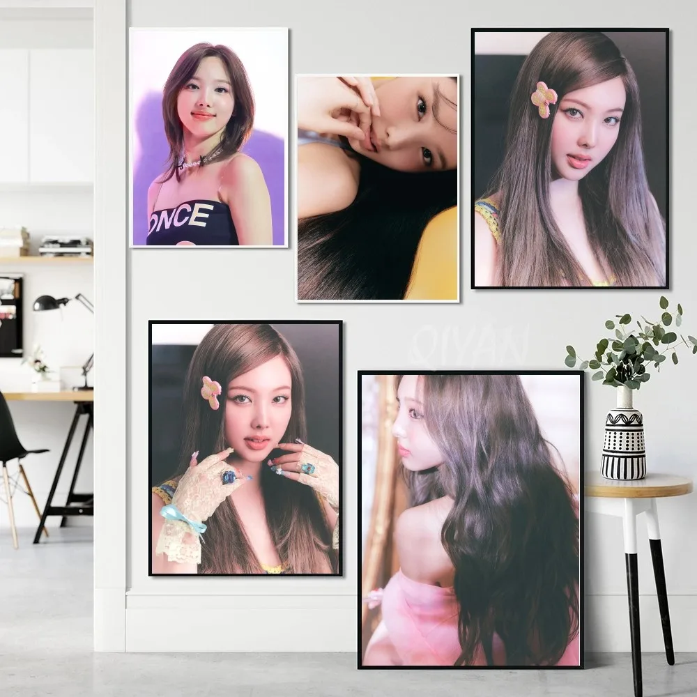 Kpop Girl Nayeon Album Pop T-TWICE Poster Paper Print Home Living Room Bedroom Bar Restaurant Cafe Art Painting Decoration