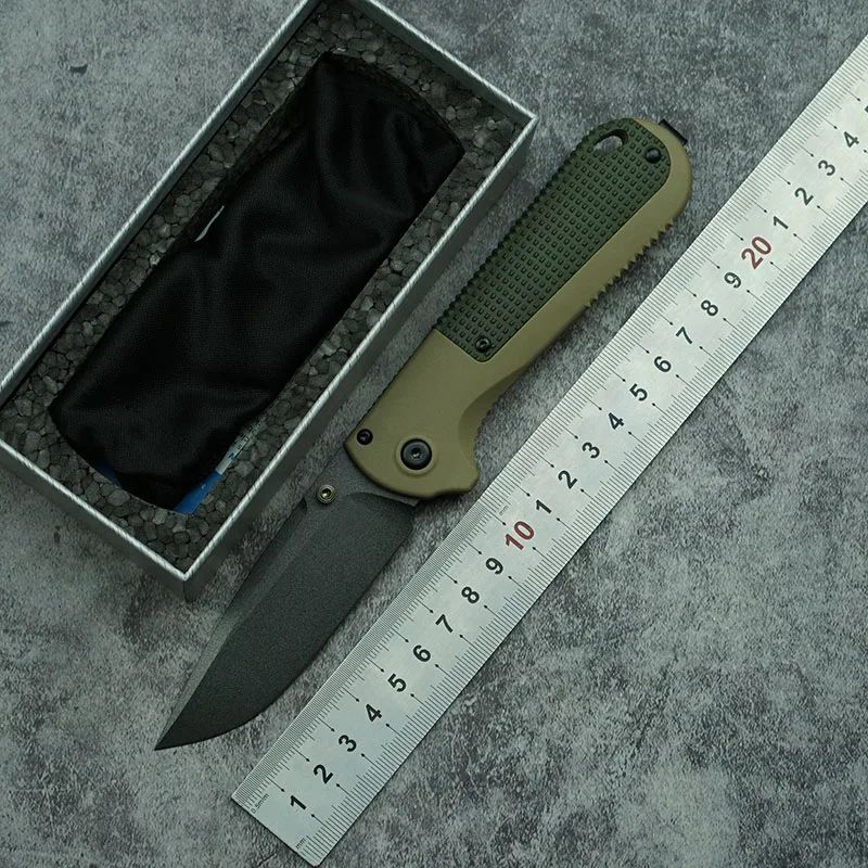 

LEMIFSHE NEW Redoubt-430BK Mark D2 Blade Nylon Fiber Handle Camping Kitchen Hunting Pocket Outdoor EDC Tool Folding Knife