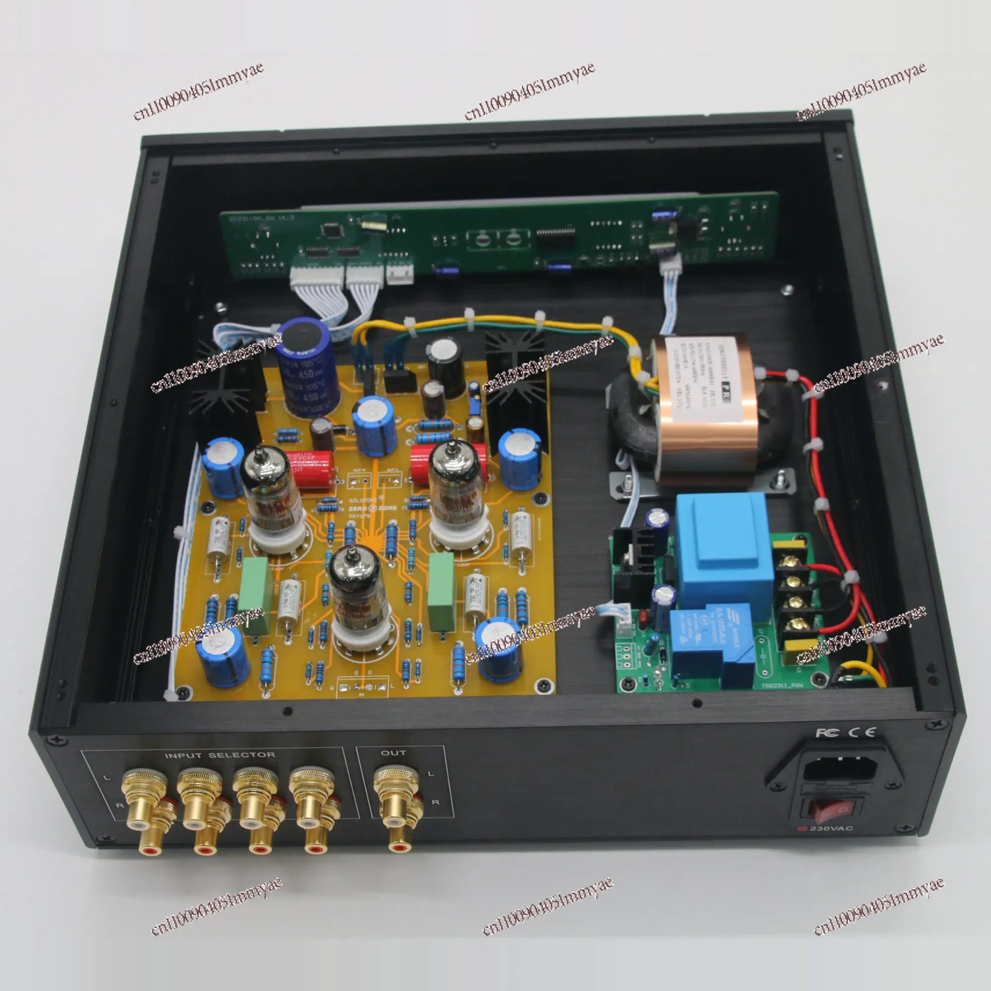 Tube tube preamp machine remote control volume control M7 preamp with 4 audio inputs