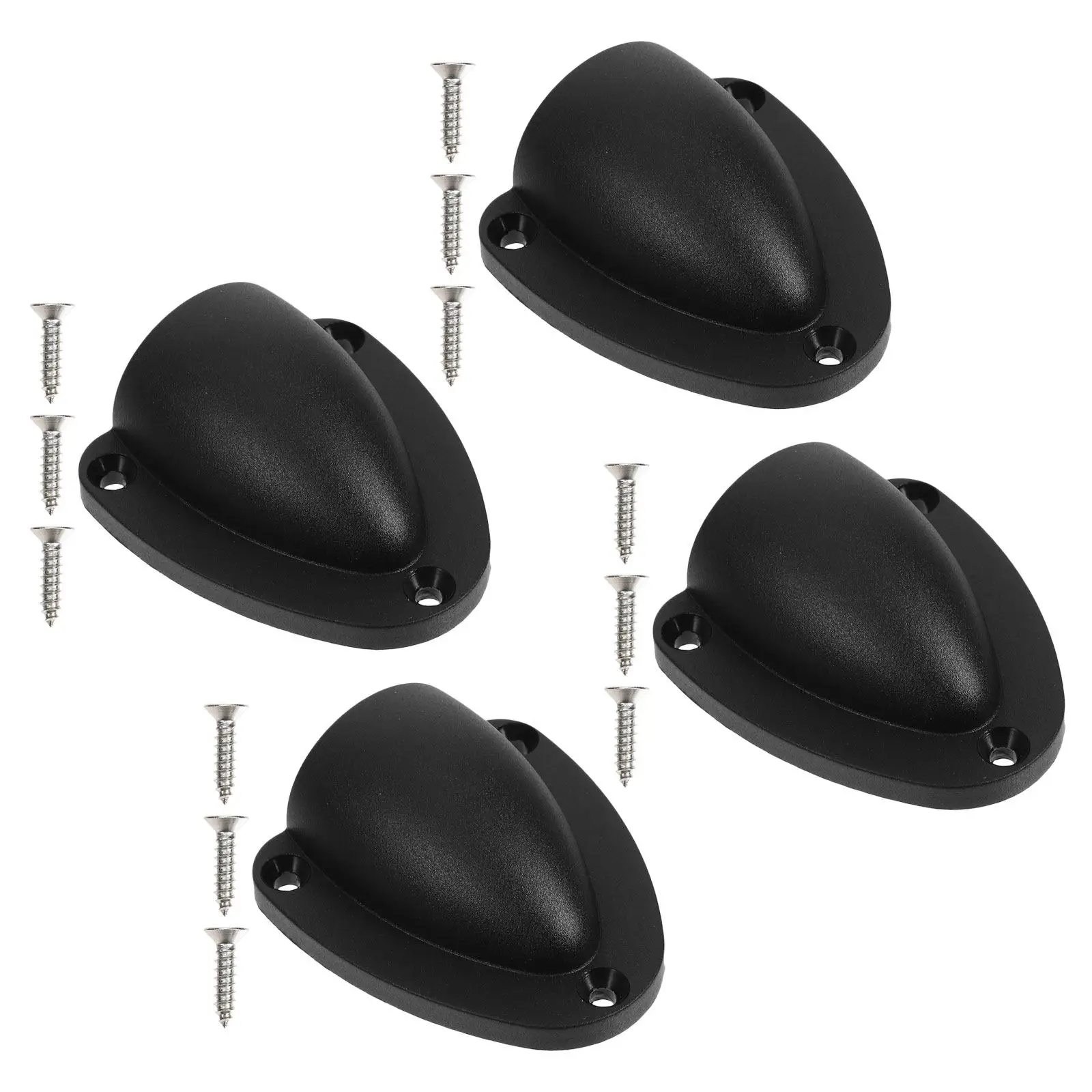 

4Pcs Nylon Marine Clam Shell Vent Cover Boat Wire Cable Transducer Wiring Cover Waterproof Yacht Ventilation Plate Outdoor