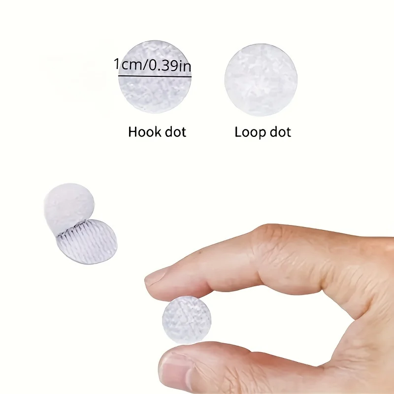Nylon Hook and Loop Fasteners, Suitable for Classroom, Office, and Home Organization, Easy-to-Apply stickers, Nylon Adhesive Dot