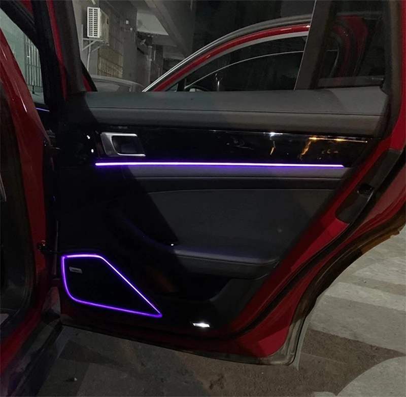 ติดตั้งง่ายสำหรับ Porsche Panamera ซิงโครไนซ์รถเดิม7สีแสงแผงหน้าจอ
