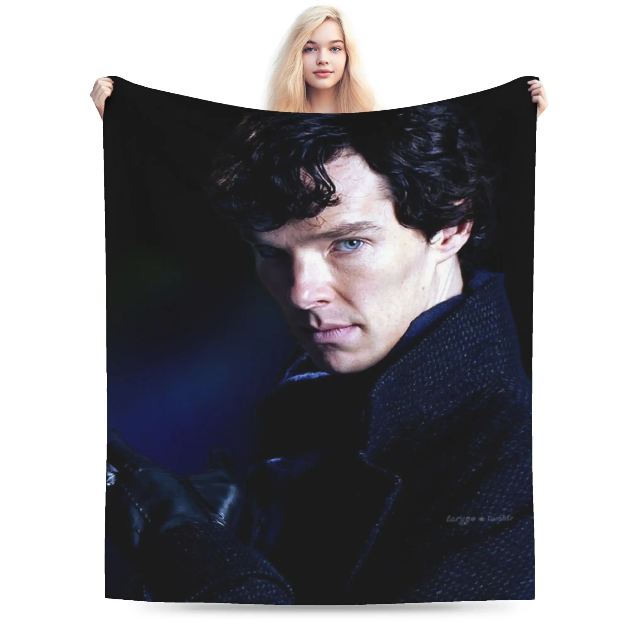 New Arrival Benedict Cumberbatch In Sherlock Blanket Ultra-Soft Flannel  Relax Throw Blankets Machine Washable