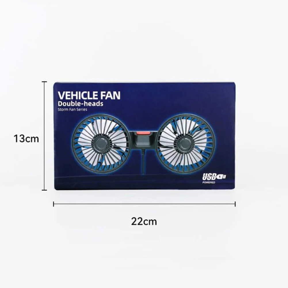 USB Plug Car Fan Interior Rear Headrest Fan In Car Seat Noise Creative Low Power To Seat Car Wind Fan Rear Summer Car Fan