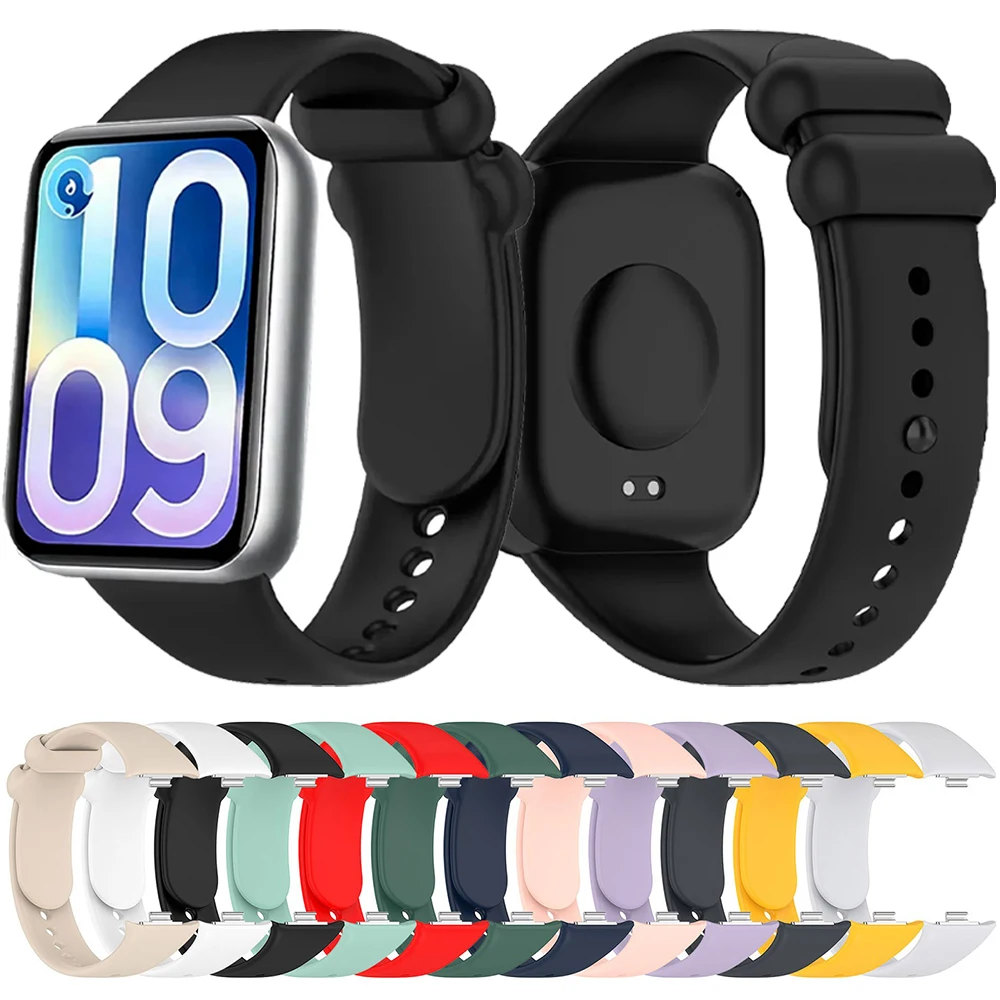 Sport-Silikonarmband für Xiaomi Mi Band 10 Pro/9 8 Pro Original Atmungsaktives Armband für Redmi Watch 4 5 6 Smartwatch-Armband