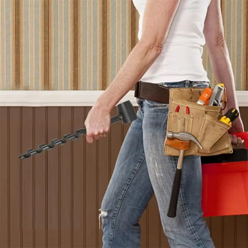 

Set Extra Long Extension Spiral Auger Drill Bits Sturdy Durable Woodworking Drill Bit Carbon Steel Portable Hole Opener