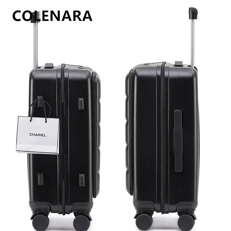 COLENARA Travel Luggage Front Opening Boarding Case Laptop Trolley Case 20