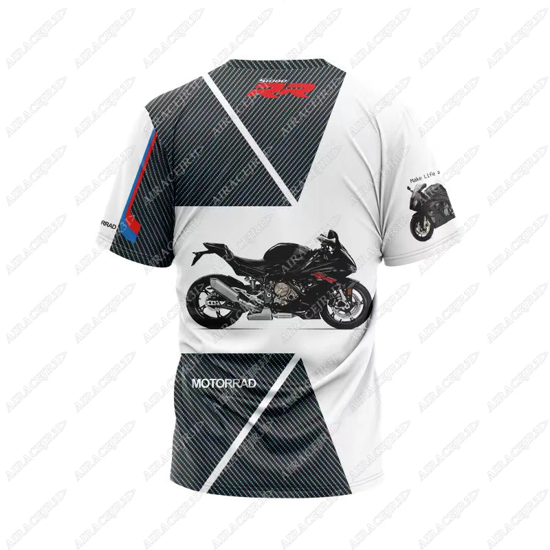 For BMW S1000RR Black Jersey Sportsbike Motorsprot Motorcycle Motorrad Men's Short Quick Dry Breathable Do Not Fade T-Shirt