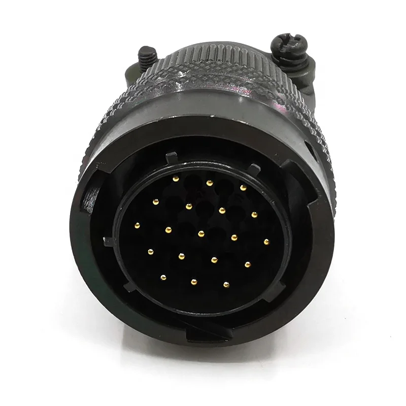 MS3116F14-19 Circular Connector, MIL-DTL-26482 Series I, Straight Plug, 19 Contacts, Solder Socket, Bayonet, 14-19