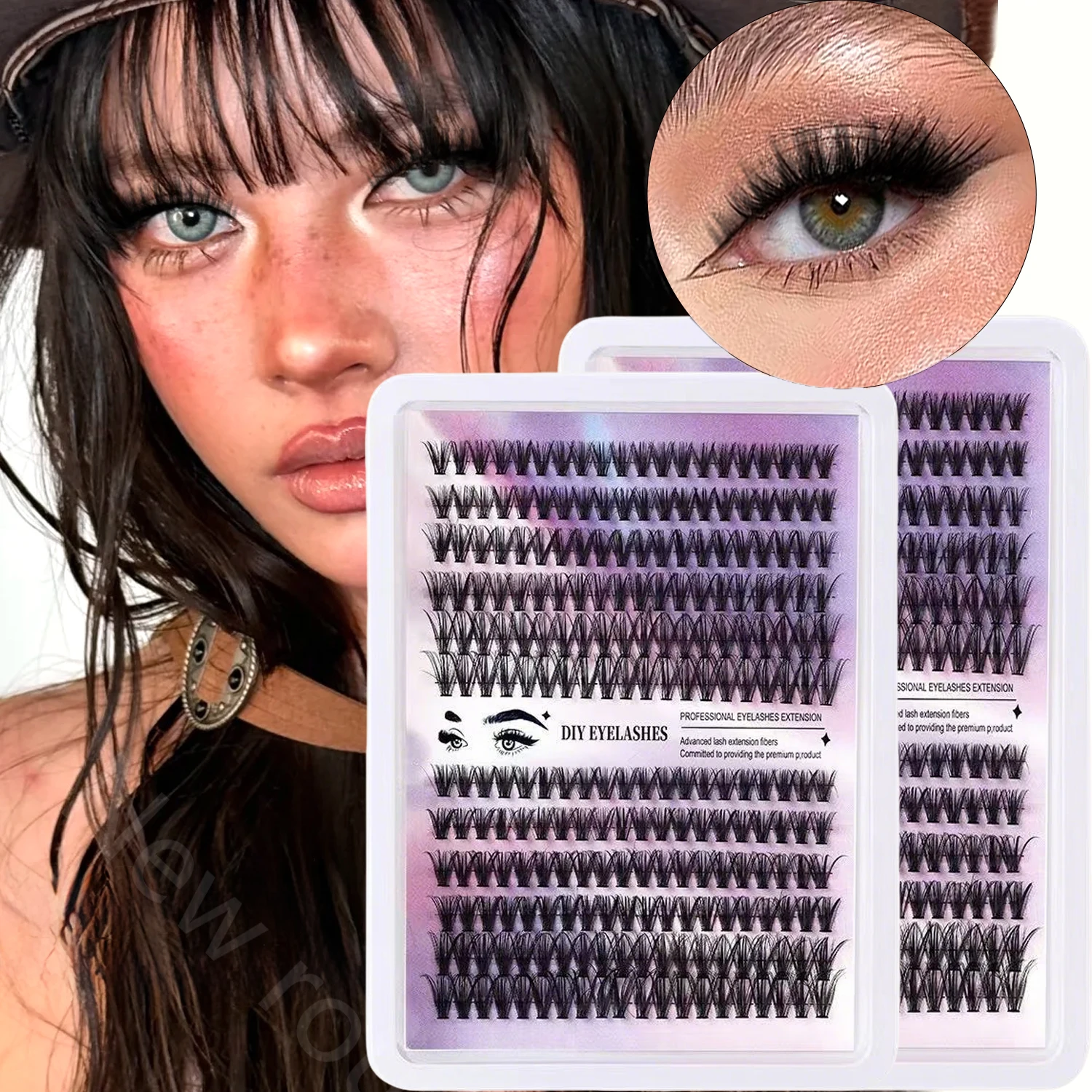 Gemerry Eyelash Premade Fans رمش تمديد W شكل البرازيلي حجم بلوم جلدة صالونات ماكياج