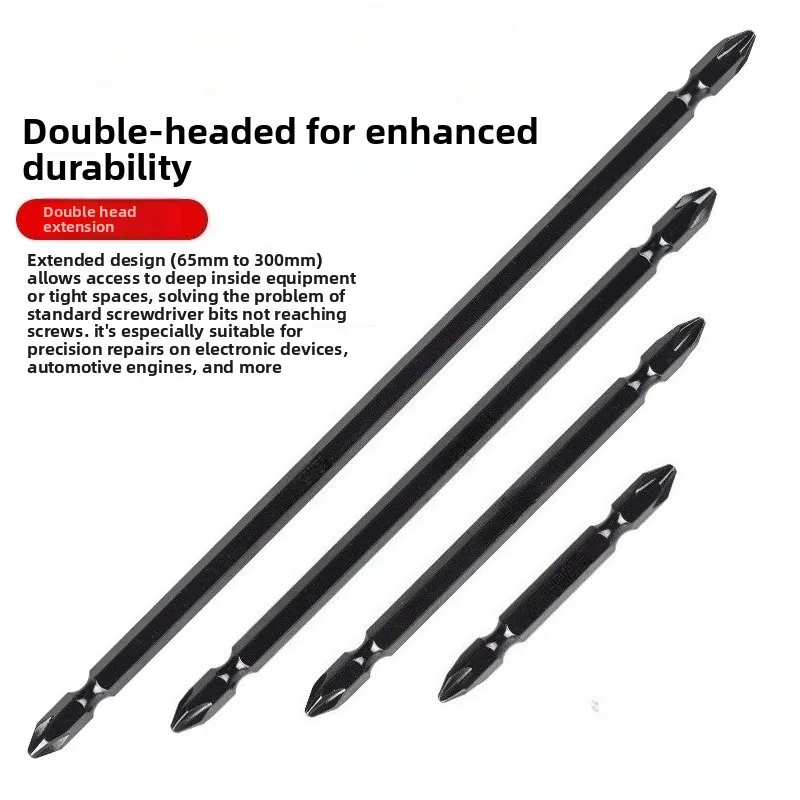 1 Pcs Phillips Head Tungsten Steel Extended Strong-Magnet Hardened Drill Bit Multifunction Electrician's Power Tool Drill Bits