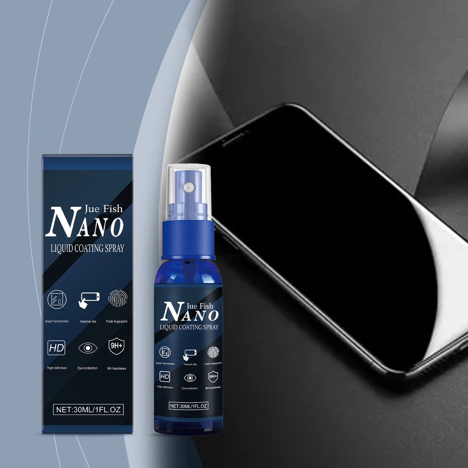 Oleophobic Coating Spray - Semprotan Pelindung Layar Anti Gores Nano,