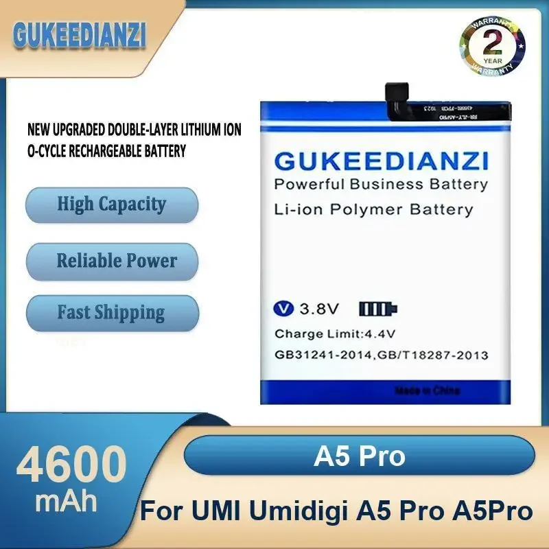 

A5 Pro 4600 мАч аккумулятор для мобильного телефона большой емкости для UMI Umidigi A5 Pro A5Pro