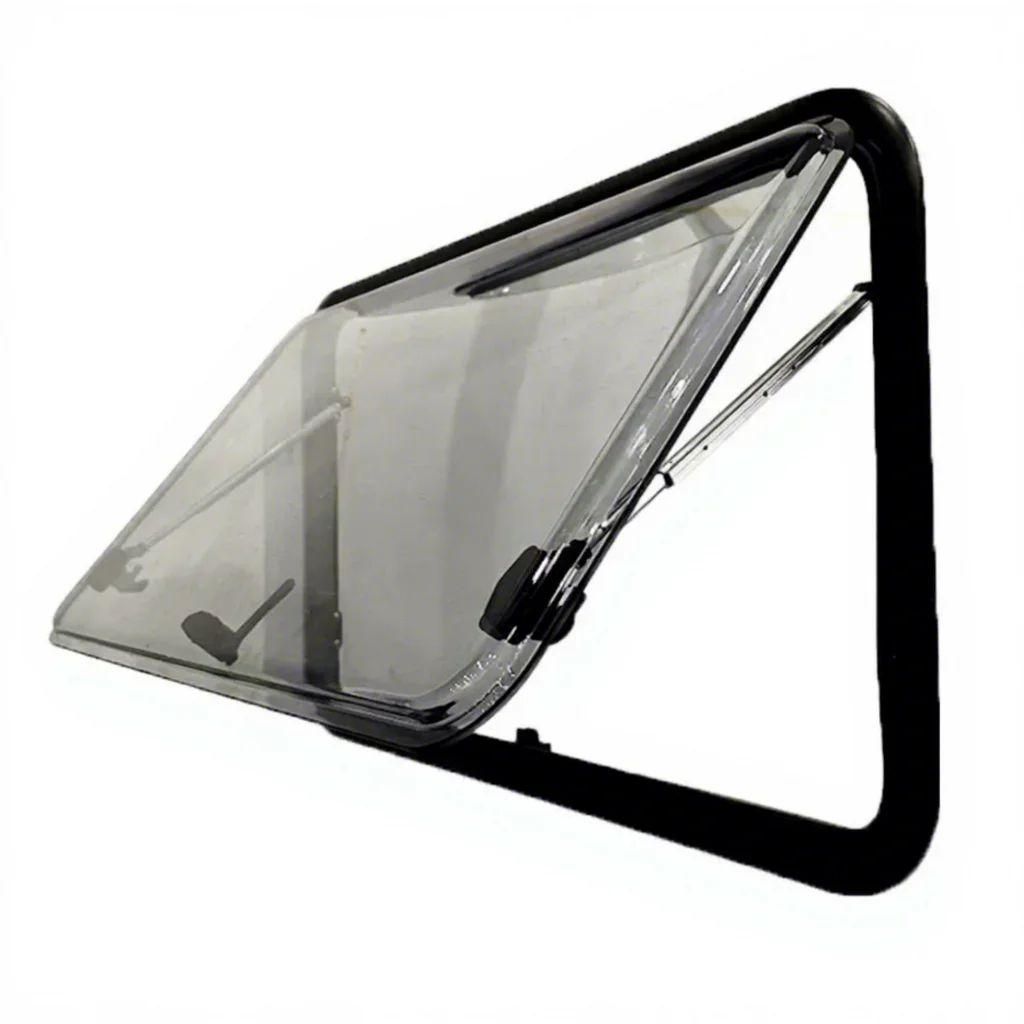 Factory Price 500x550mm RV Caravan Windows Strong Aluminum Alloy Double-layer Acrylic Glass Side Window with Pleated Flyscreen