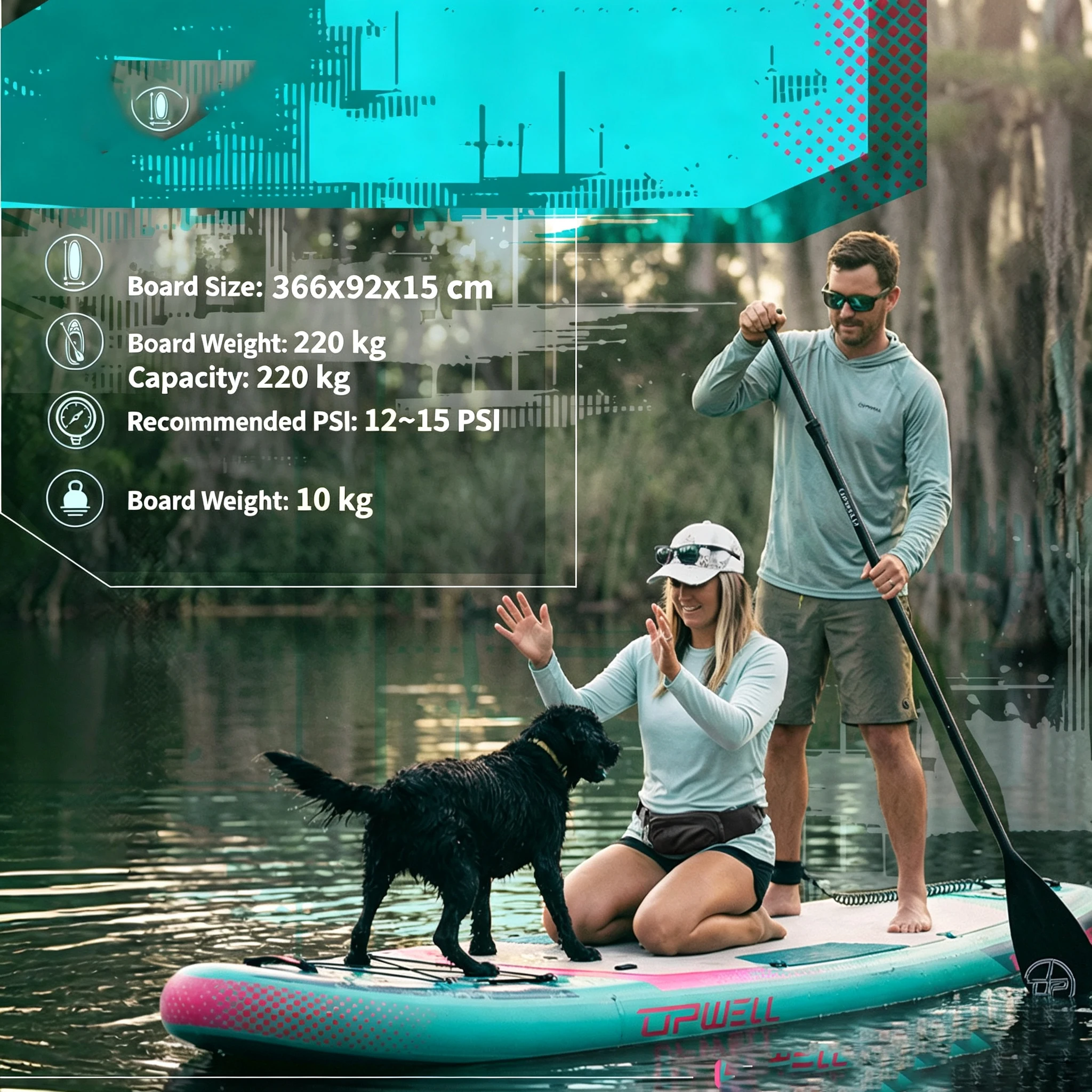 New All-in-1 Inflatable Kayak Combo Heavy Duty Portable Touring Kayak for Beginners & Professionals  for Lake, River, Adventure