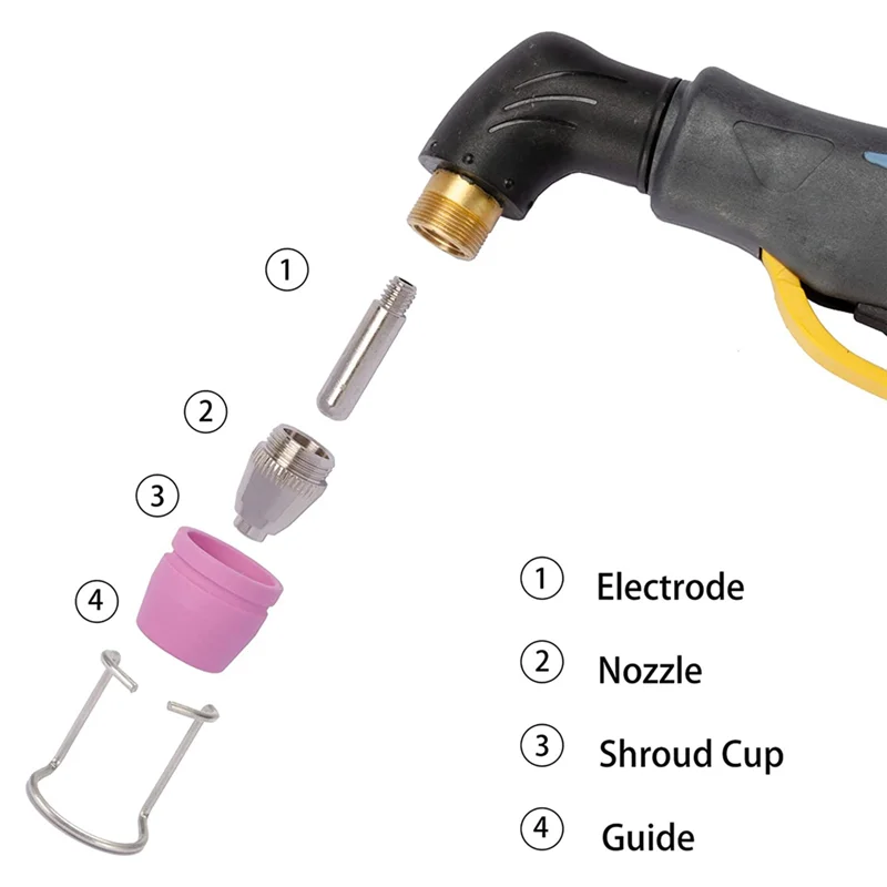 AG60 Φ плазменный резак, резак, набор расходных материалов для наконечников плазменного резака, аксессуары 50PK