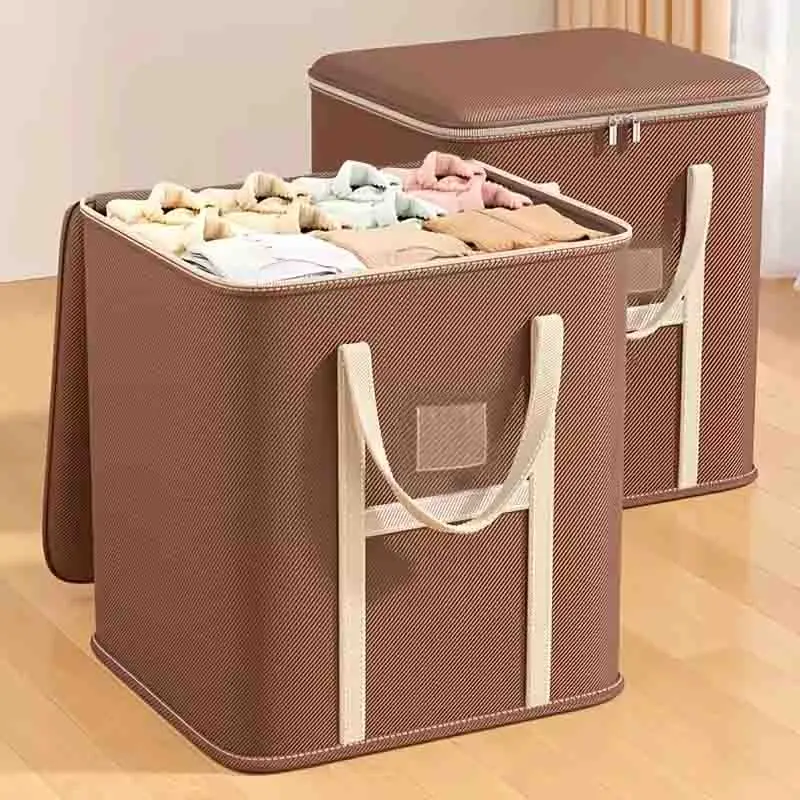 Storage Bags for Clothes Collapsible Organizers Blankets Bedding Clothes Large Zip Bags with Handles Household Move Place Bag