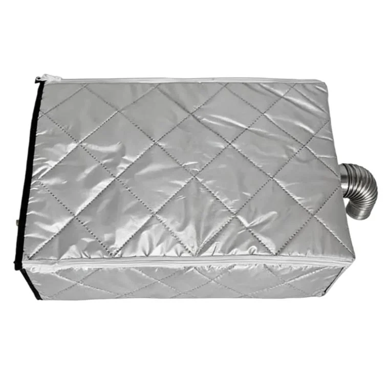 Tankless Water Heater Weather Cover with Dual-Zipper Configuration for Targeted to Inlet Outlet and Control Zones