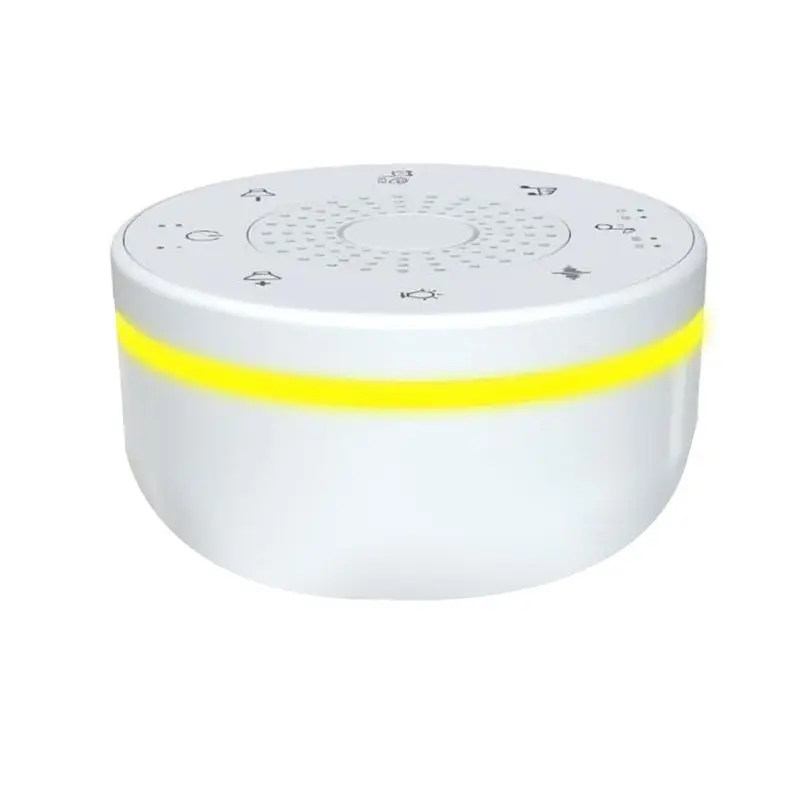 ABXF-Sleep White Noise Portable Sound Machine For Adults Kids Baby, With 30 Soothing Sounds,5 Color Night Light,3 Timer