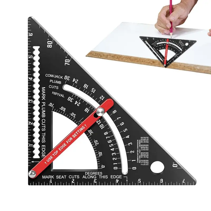 

Carpenters Square Tool Carpenters Tool Measuring Ruler Adjustable Triangle Square Triangular Ruler For Tiling Woodworking