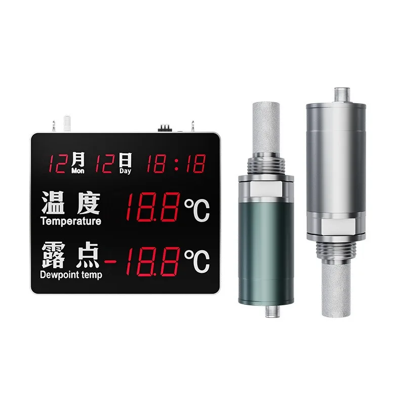For Industrial Grade Dew Point Meter High Precision Temperature and Humidity Display Lithium Battery Compressed Air Dew Point