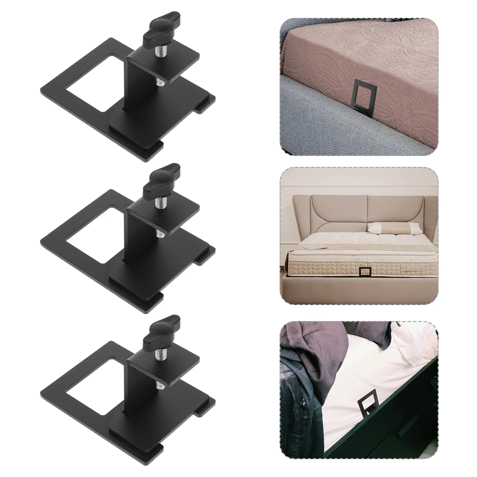 Mattress Retainer Bed Frame Brackets Cute Holder Place under Support Blockers for Pets