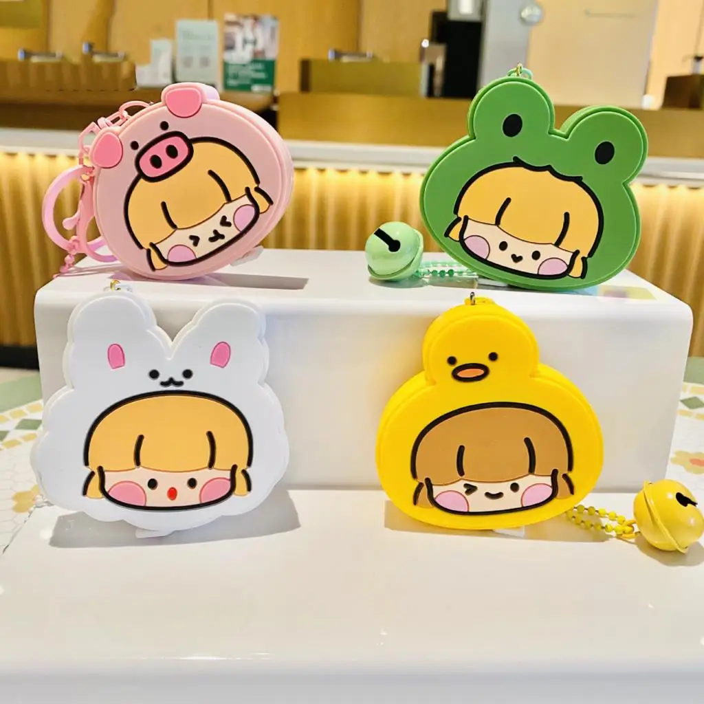 Creative Cartoon Animal Retractable Rulers Cute Portable Keychain Pendant Doll Soft Ruler Backpack Decorations Children Gifts