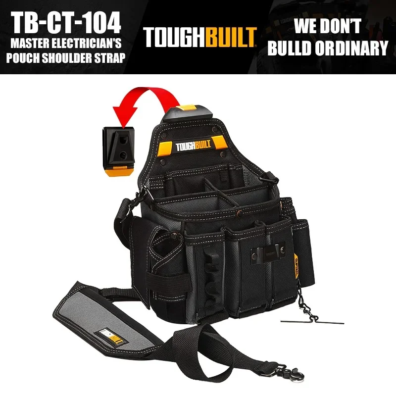 TB-CT-104 Master Electrician's Pouch + Shoulder Strap Tools Packaging Bag
