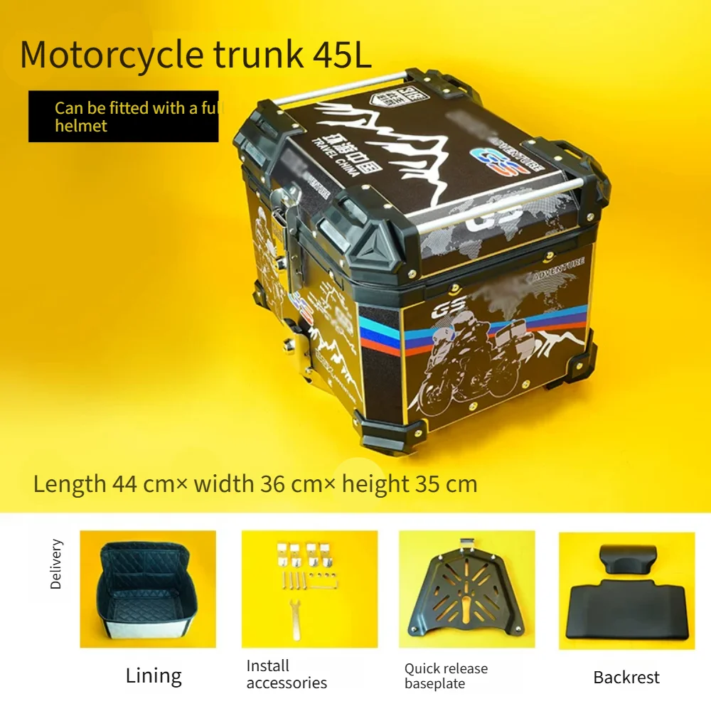 For Yamaha Xuying 125 JYM125T-3A Motorcycle Rear Storage Top Box Quick Release Trunk Scooter Modification Accessories