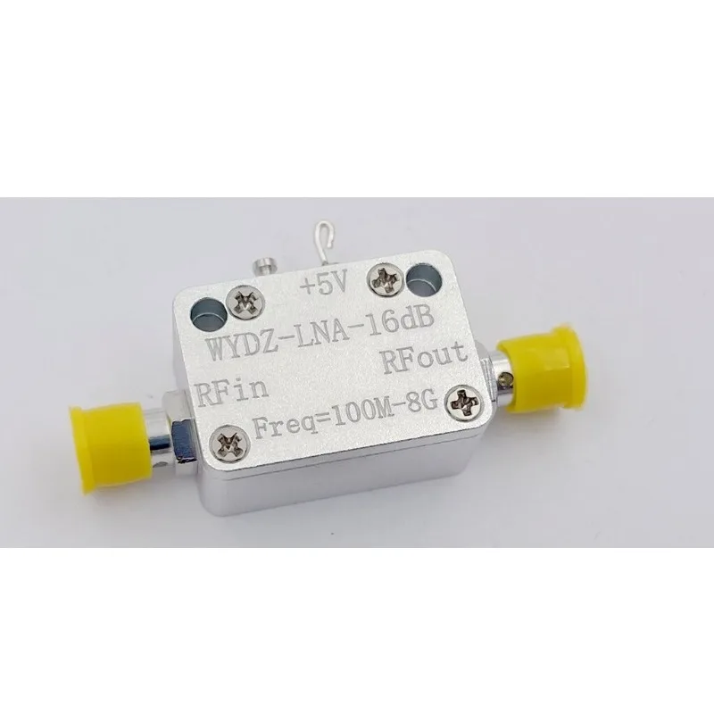 for LNA RF broadband am-plifier 100M-8G has good flatness P1dB=15dBm G=16dB
