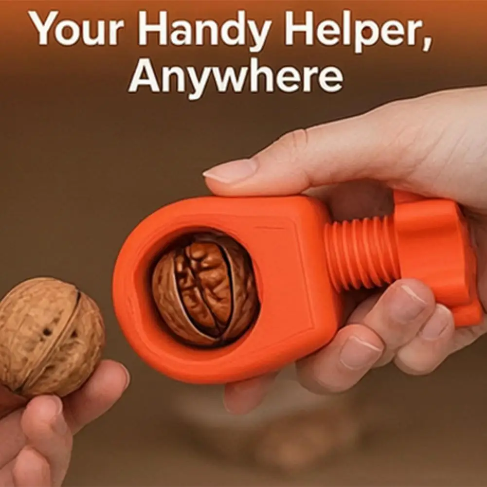 3D Printed Nutcracker Spiral Pressure Nutcracker One-Piece Molded Nutcracker Tool with Anti-Splash Design for Walnuts Pecans