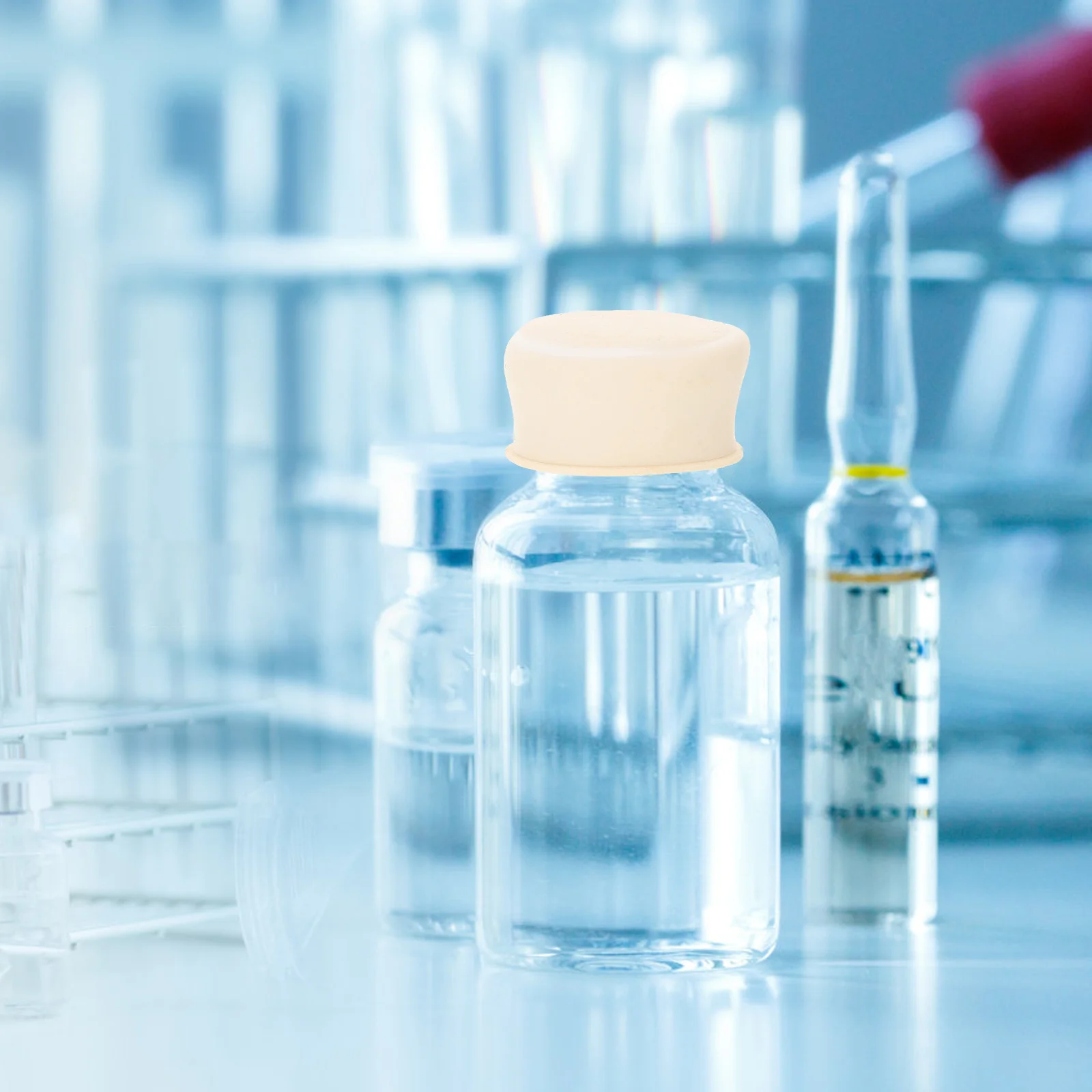 

25Pcs Infusion Bottle Rubber Plug Laboratory Bottle Stoppers High Safety Sealing Solution for Multiple Lab Applications