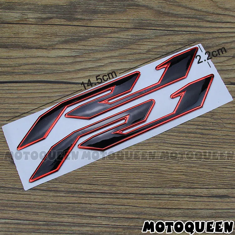 Motorcycle 3D Chrome Reflective Decals Tank Pad Shell Body Wind  Fairing Stickers For Yamaha YZF R1 YZF1000