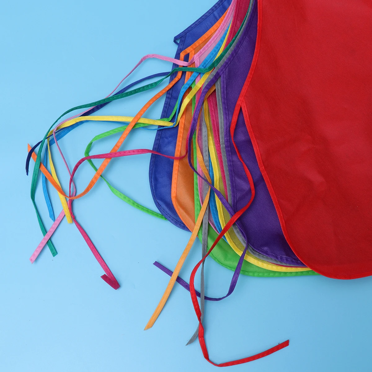 12 Pcs 어린이 드로잉 앞치마 물 색상 페인트 어린이 작업복 아티스트 페인팅 일회용