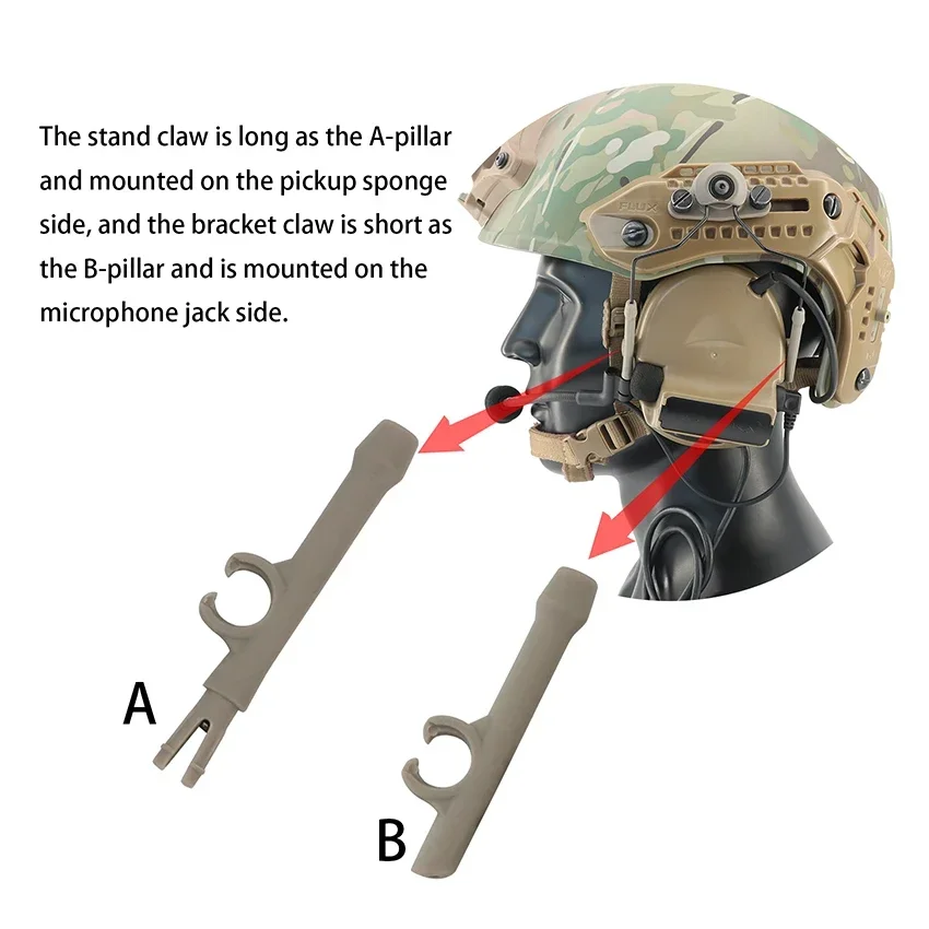 Taktisches Headset-Zubehör für ARC-Schienenadapter für Pelto Comta II III IV Headset, taktisches Helm-Montageschienen-Zubehör